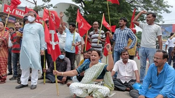 Deteriorated ‘Law and order’ under BJP Era in state: BJP bike gangs Organized an attack on CPI-M activists in Radhanagar area, snatched flags from them